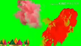 Green screen Holi festival effect