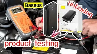 baseus inauto- car battery jumper 📦 unboxing 📦 ⚡️product testing ⚡️