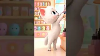 Cute White Kitten&rsquo;s Makeup Adventure! 🐱💄