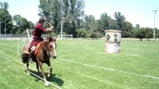 Mounted archery