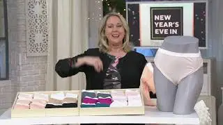 Breezies Set of 6 Cotton Panties with UltimAir Lining on QVC
