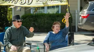 50 years of marriage celebrated with a surprise car parade