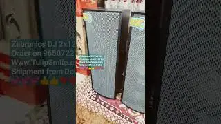 zebronics rockstar monster pro 2x12L3 dj speaker for school MOB 9650722798 #viralvideo #dj #school