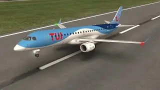 X39585 E190 TUI fly Hamburg HAM - Prague PRG Take-Off From Prague Internasional Airports 