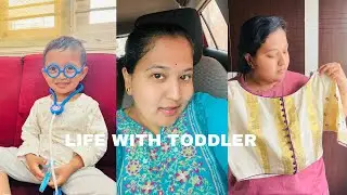 Real Mom Life | sick Abhi | new saree | tried best sandwich