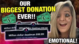 BIGGEST DONATION EVER LIVE REACTION - CRYING EMOTIONAL - WWE SUPERCARD