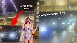 TAYLOR SWIFT's CRAZY 'ROYAL SECURITY CONVOY' AT LONDON | Bomb-Proof BMW