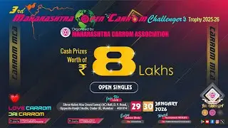 MCA Live Carrom : PQ - Sandeep A Dive ( Maha) vs Abhishek D Chavan ( Maha ) | 3rd MOCCT