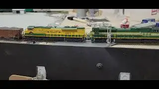 N Scale NS 510 leaves Lincoln Yard with YorkRail crews on board