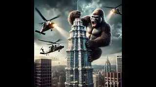 BREAKING NEWS  - King Kong climbs up KLCC