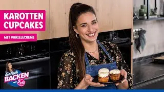 Karottenkuchen Cupcakes 🥕| Saftig & Orange