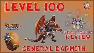 Monster Legends - Генерал Дармит Уровень 1 - 100 Обзор боя + навыков