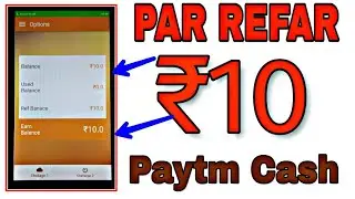 Par Refar 10Rupees Paytm Cash (offer limited time)