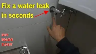 How to fix leaking dripping tap - washing machine washer