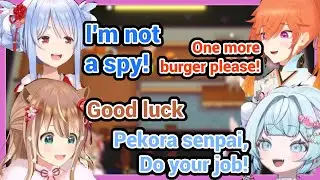 Pekora Crashes Out After Su Risu Kiara Suspect Her of Being a Spy on Their Team in Plate Up!!!