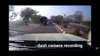 Live accident recorded in nh 48 Hit and run case in highway