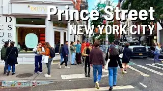 NEW YORK CITY Prince Street 🇺🇸 Downtown Walk 4K