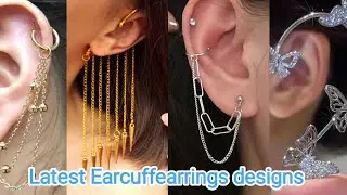 Latest Ear cuff earrings design for girls 2023 || #earcuffearrings #earrings