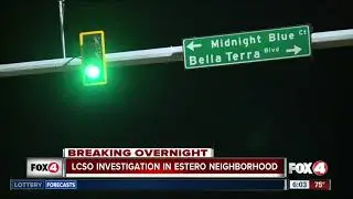 Deputies conduct investigation in gated Estero community overnight
