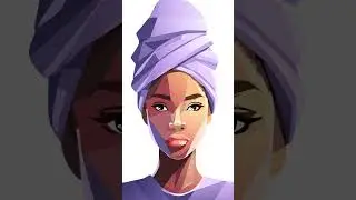 The Artist vs the A.I. Machine: My digital art Black Woman on a Turban