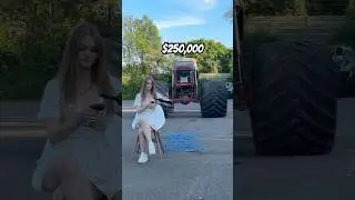 $250,000 Monster Truck VS Girl 😳💥