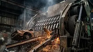 30 Minutes. Amazing advanced machine destroys scrap and hard metal.