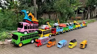 WADIDAW !! Mobil Truk Tronton Panjang Bongkar Mainan Mobil Mobilan Truk Molen, Forklif, Excavator