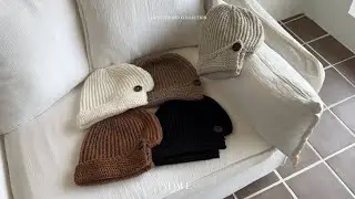 ADAUL 2025 WINTER#2 Wood button vintage beanie - 5color