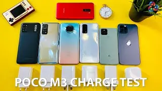 POCO M3 vs Mi 10T Pro vs Mi 10T Lite vs Realme X7 Pro vs Pixel 5 vs iPhone 12 Pro Max CHARGING TEST.