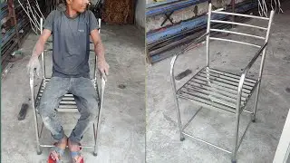 how to make stainless steel chair || stainless steel furniture