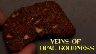 Australian Boulder Vein Opal... Strange Stuff And Tricky To Work But I love It.