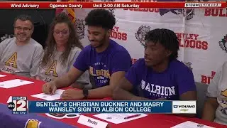 Bentley's Christian Buckner and Mabry Wansley sign to Albion College