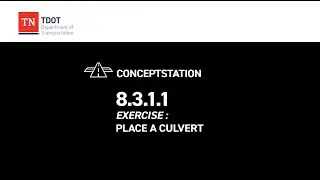 Conceptstation 8.3.1.1 Exercise: Place a Culvert