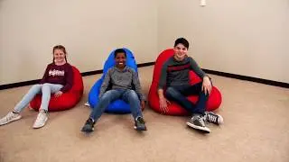 A beanbag chair with back support!