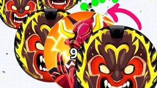 DESTROYING HYD + TR CLAN 😶&zwj;🌫️ - (AGARIO MOBILE)