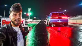 N/A Camaro and Stick-Shift Hellcat Drag BATTLE!!
