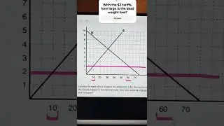 Tariffs on imports graph #economicsterm