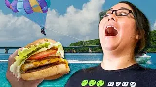 Summer Time! Eating MOS Burger & Watching Watersports At Hamahiga Island (Part 2)