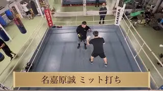 【ボクシング】名嘉原誠 ミット打ち