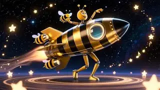 The Bumblebee Rocket Ride | Fun Space & Learning Song for Kids | Nursery Rhymes in English