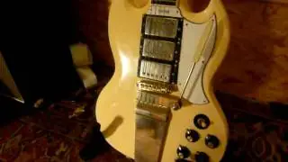 Vintage Ibanez sg custom- pre lawsuit -gold hardware- Black keys -Dan Auerbach
