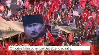 Turkey's opposition CHP holds pro-democracy rally, Kenan Cerimagic reports