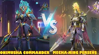 ALPHA MECHA KING PERSEUS VS ALPHA ONIMUSHA COMMANDER MLBB