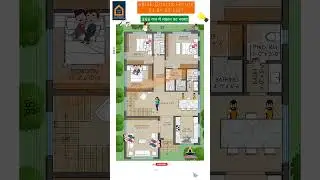 6BHK DUplex House Plan in 200 Sq Yards #houseplan