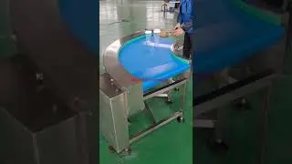 curved conveyor testing in MAXSEN conveyor factory