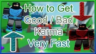 How to Get LOTS of Good or Bad (Dark or Light) Karma FAST in Ninja Legends (Roblox)