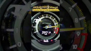 AKRAPOVIC 992 GT3 RS Acceleration 🚀🔥