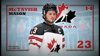 Mason McTavish (#23) ● ALL 8 Goals 2022 IIHF WJC - Highlights (HD)