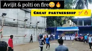 ABHIJIT & POLTi AWESOME BATTING😳🏏🔥|| great partnership 🏏🔥||