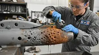 F-16 Fighting Falcon Advanced Block Restoration: From Desert Wreck to Pristine Warbird | Forensic ​